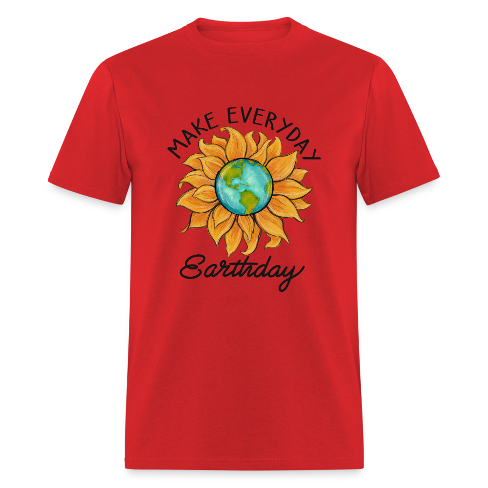 Make Everyday Earth Day T-Shirt - red