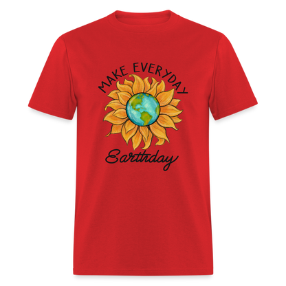 Make Everyday Earth Day T-Shirt - red