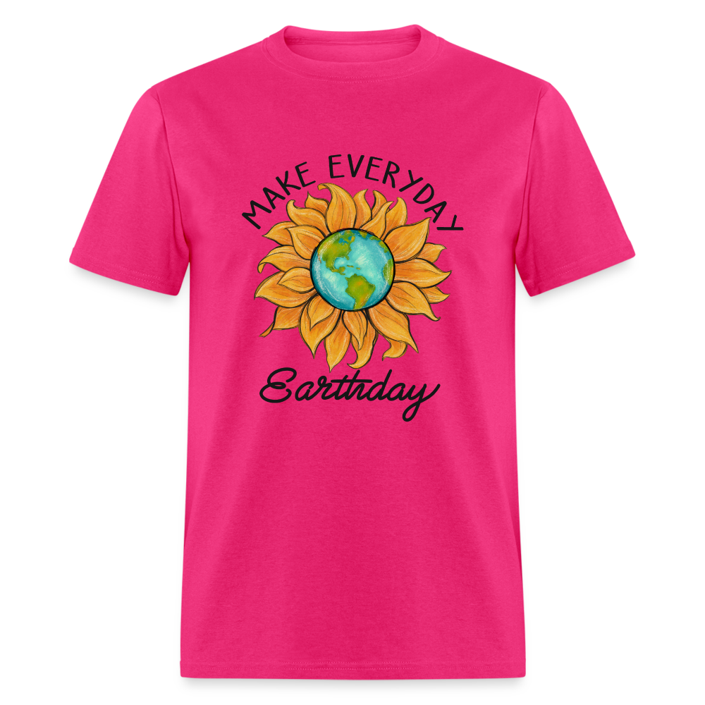 Make Everyday Earth Day T-Shirt - fuchsia