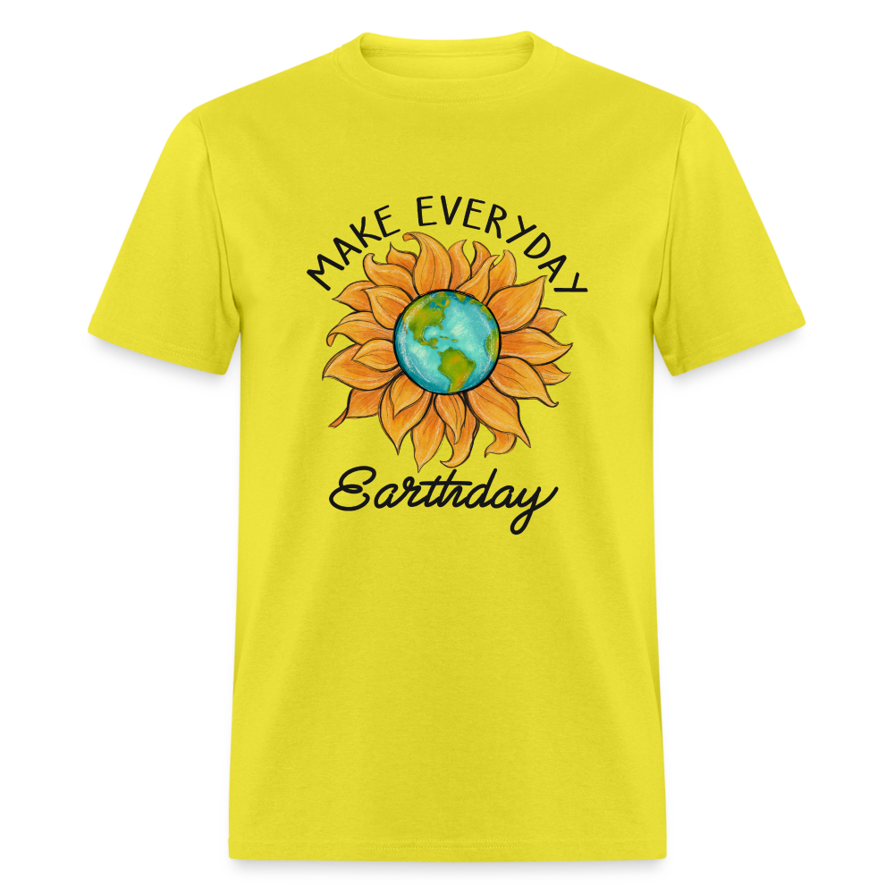 Make Everyday Earth Day T-Shirt - yellow