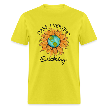 Make Everyday Earth Day T-Shirt - yellow