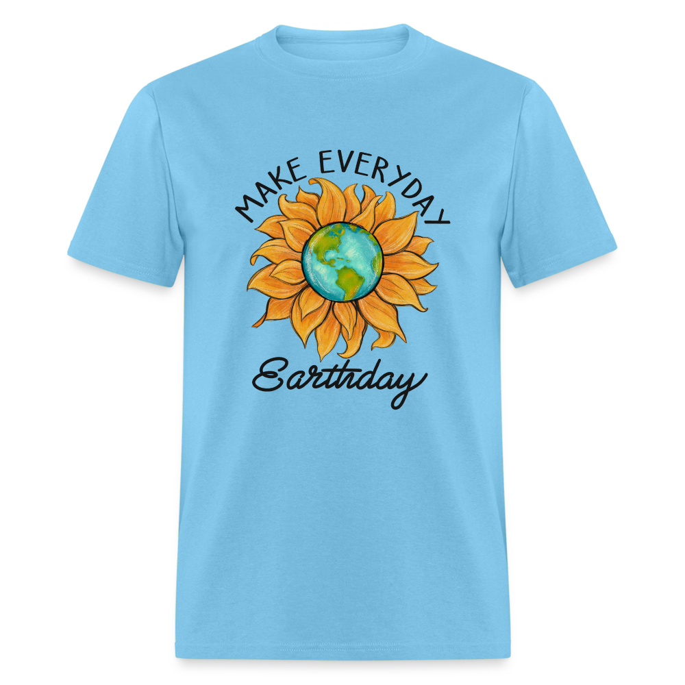 Make Everyday Earth Day T-Shirt - aquatic blue