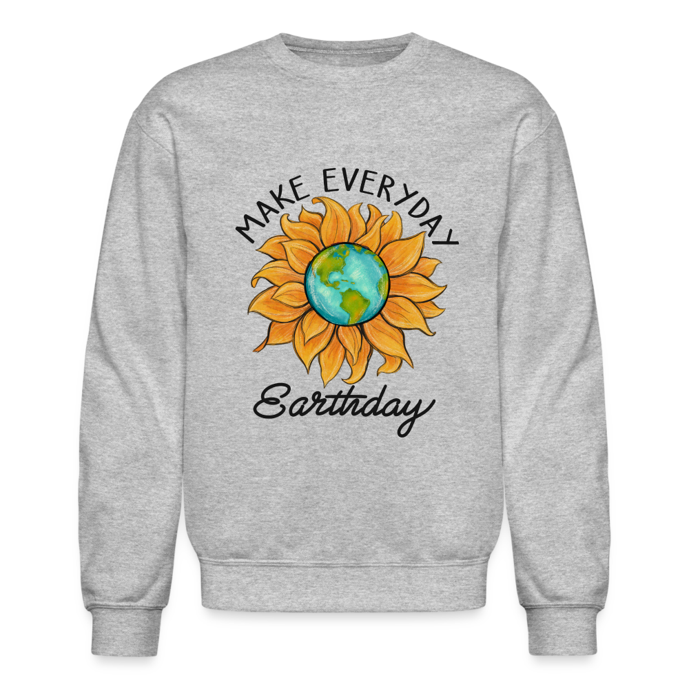 Make Everyday Earth Day Sweatshirt - heather gray