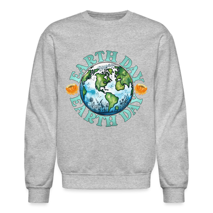 Earth Day Sweatshirt - heather gray