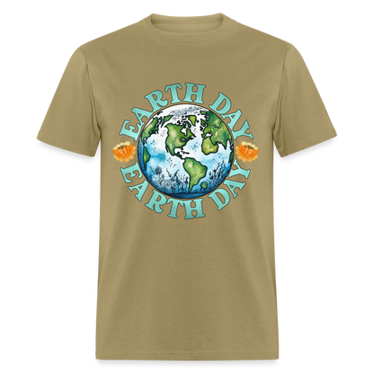 Earth Day T-Shirt - khaki