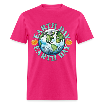 Earth Day T-Shirt - fuchsia