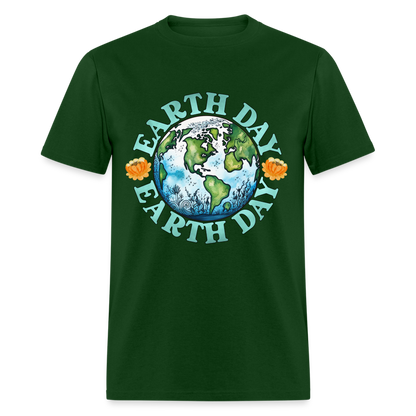 Earth Day T-Shirt - forest green