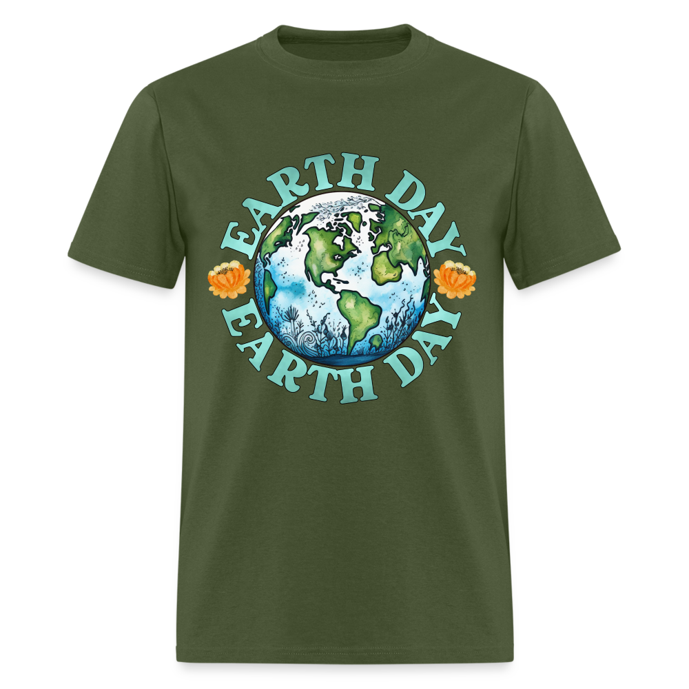 Earth Day T-Shirt - military green