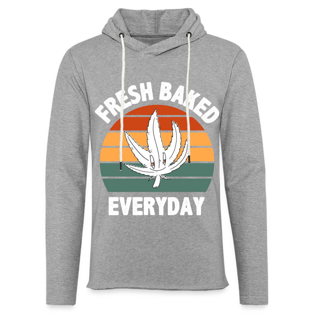 Fresh Baked Everyday Lightweight Terry Hoodie - heather gray