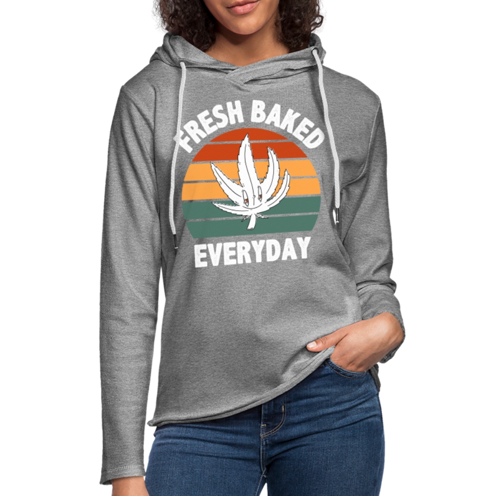 Fresh Baked Everyday Lightweight Terry Hoodie - heather gray