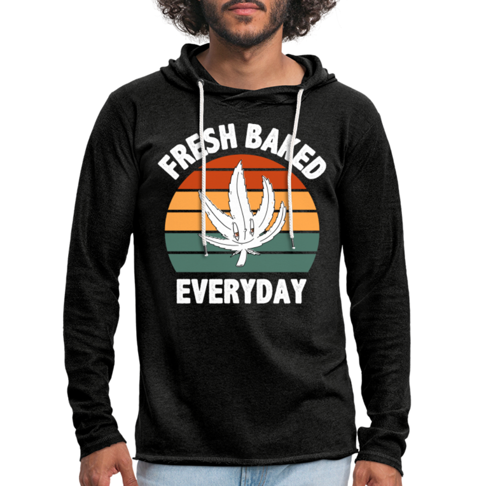 Fresh Baked Everyday Lightweight Terry Hoodie - charcoal grey