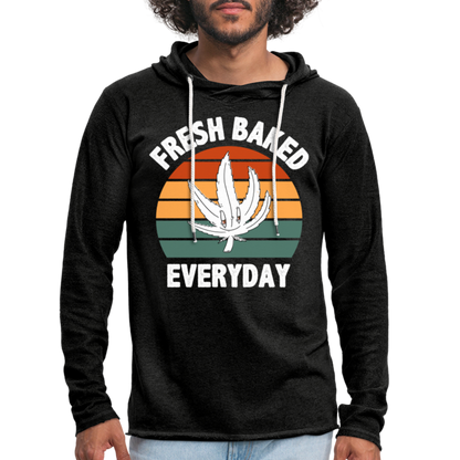 Fresh Baked Everyday Lightweight Terry Hoodie - charcoal grey