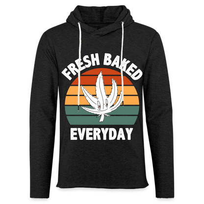 Fresh Baked Everyday Lightweight Terry Hoodie - charcoal grey