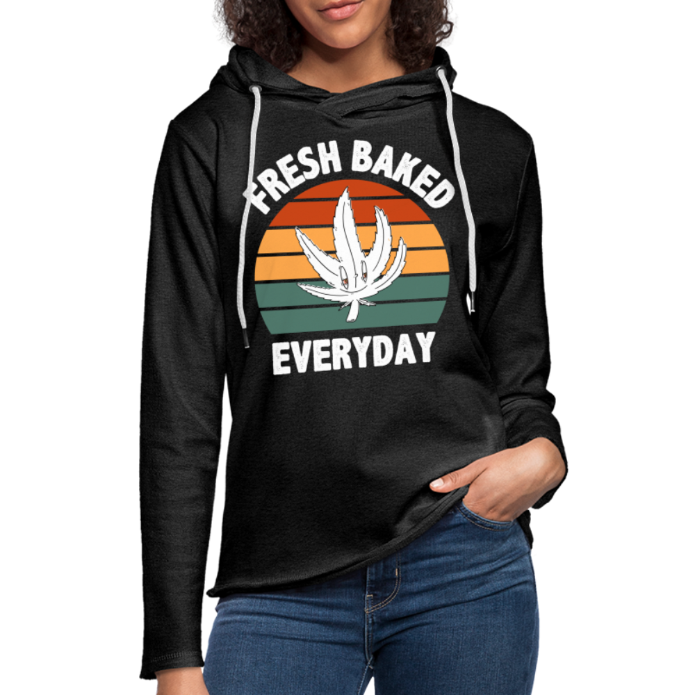 Fresh Baked Everyday Lightweight Terry Hoodie - charcoal grey