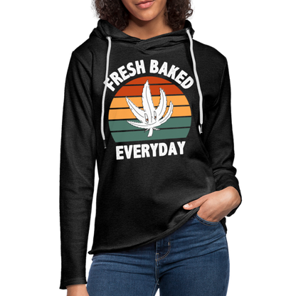 Fresh Baked Everyday Lightweight Terry Hoodie - charcoal grey