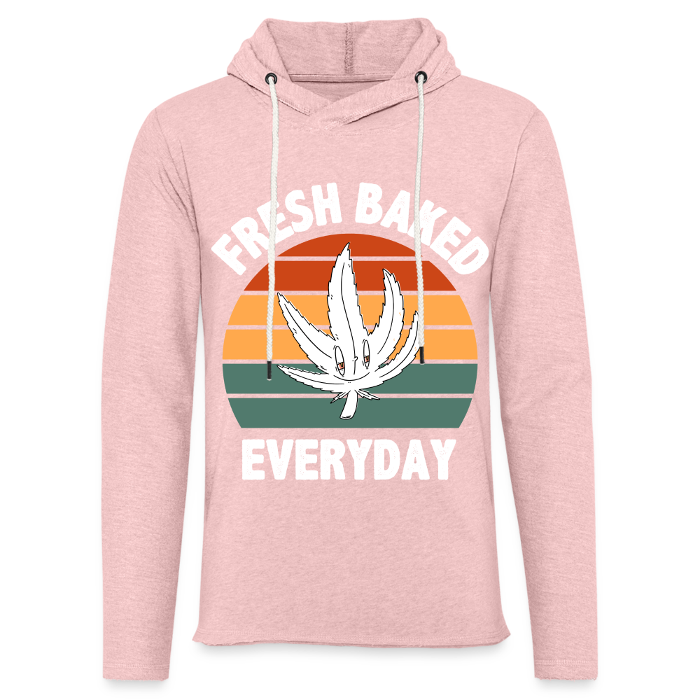 Fresh Baked Everyday Lightweight Terry Hoodie - cream heather pink