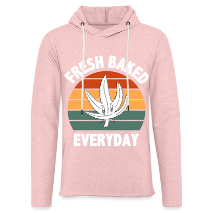 Fresh Baked Everyday Lightweight Terry Hoodie - cream heather pink