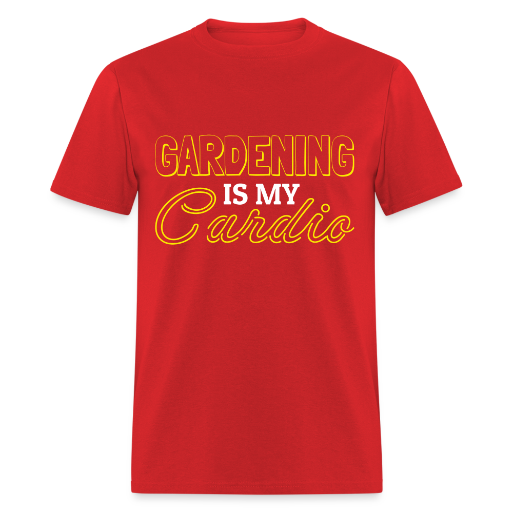 Gardening is my Cardio T-Shirt - red