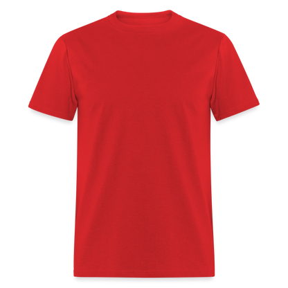 Customize Your Unisex Classic T-Shirt - Fruit of the Loom 3930 - red