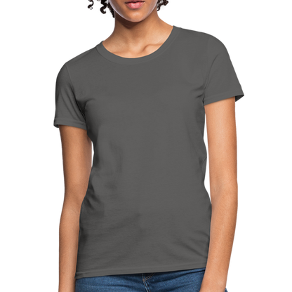 Customize Women's T-Shirt | Fruit of the Loom L3930 - charcoal