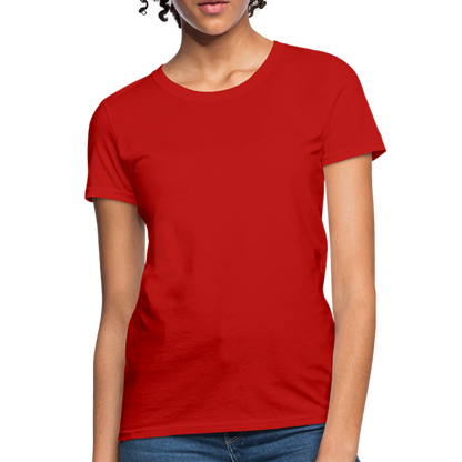 Customize Women's T-Shirt | Fruit of the Loom L3930 - red