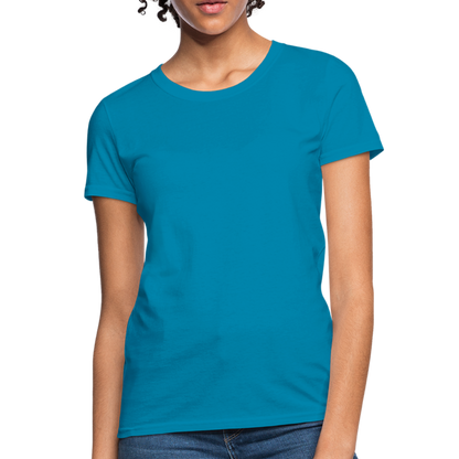 Customize Women's T-Shirt | Fruit of the Loom L3930 - turquoise