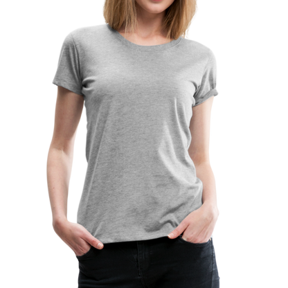 Customize Women’s Premium T-Shirt | Spreadshirt 813 - heather gray