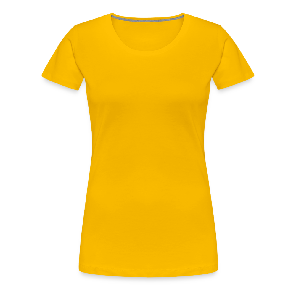 Customize Women’s Premium T-Shirt | Spreadshirt 813 - sun yellow