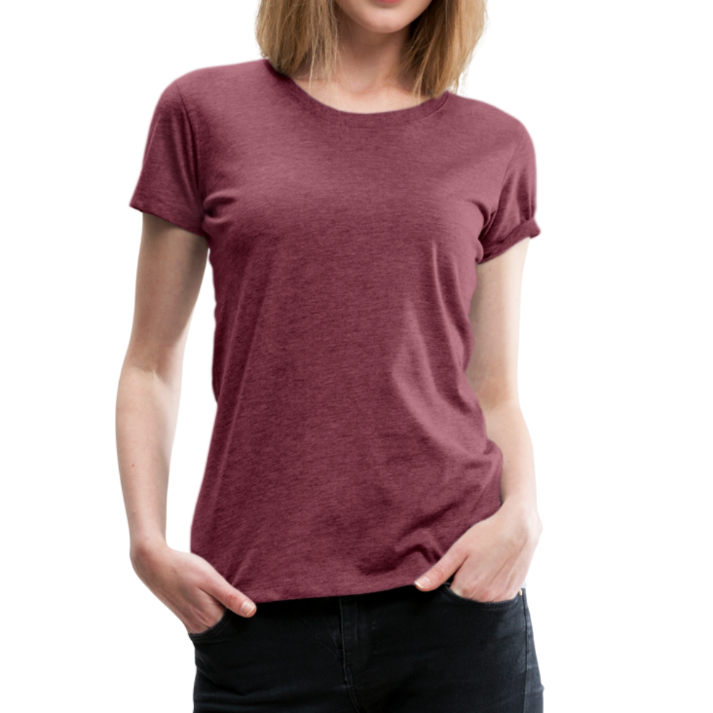 Customize Women’s Premium T-Shirt | Spreadshirt 813 - heather burgundy