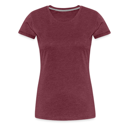 Customize Women’s Premium T-Shirt | Spreadshirt 813 - heather burgundy