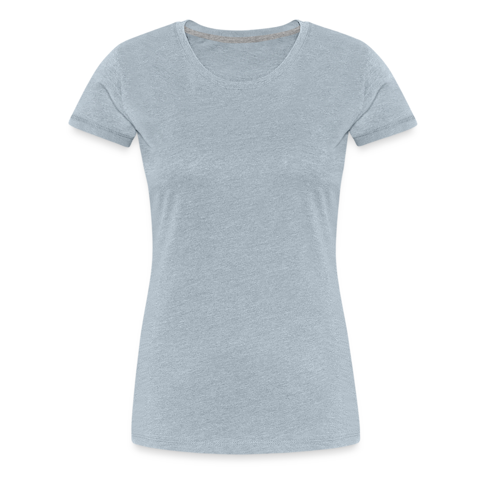 Customize Women’s Premium T-Shirt | Spreadshirt 813 - heather ice blue