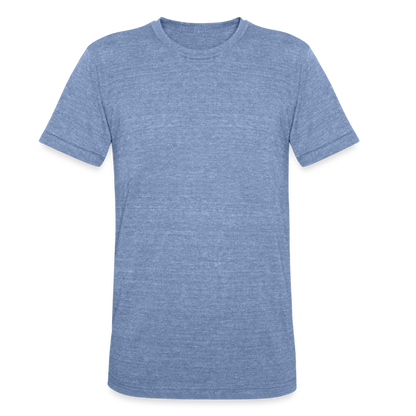 Customize Unisex Tri Blend T-Shirt | Bella + Canvas 3413C - heather blue