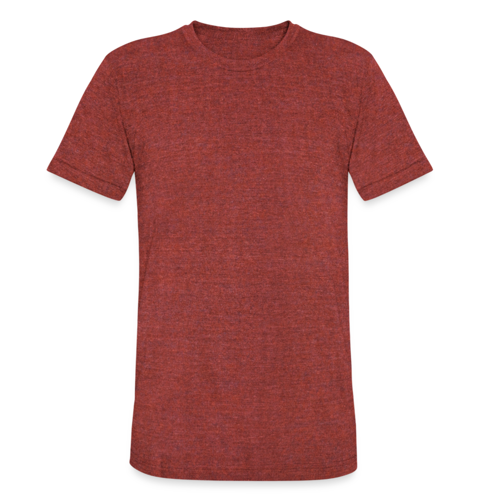 Customize Unisex Tri Blend T-Shirt | Bella + Canvas 3413C - heather cranberry