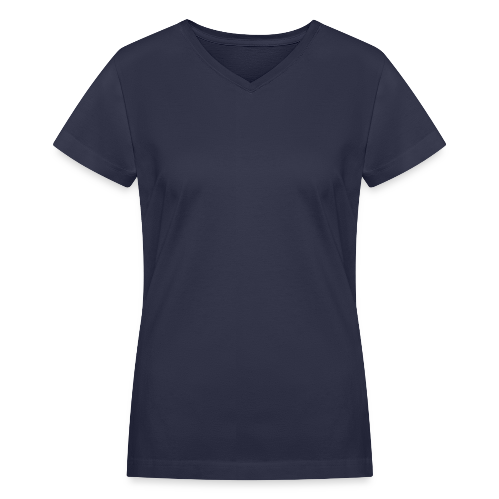 Customize Women's V-Neck T-Shirt | LAT 3507 - navy