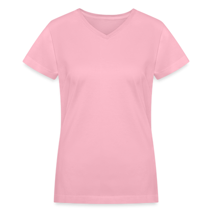 Customize Women's V-Neck T-Shirt | LAT 3507 - pink