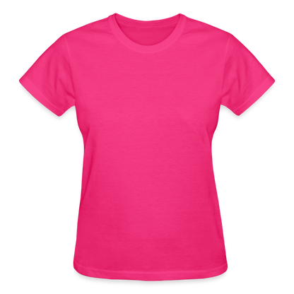 Customize Ultra Cotton Ladies T-Shirt | Gildan G200L - fuchsia