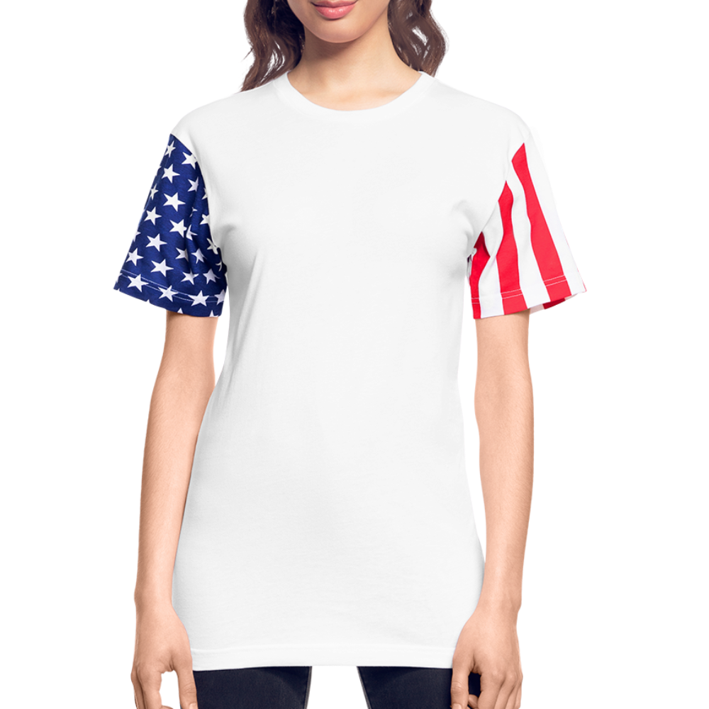 Customize Adult Stars & Stripes T-Shirt | LAT Code Five™ 3976 - white