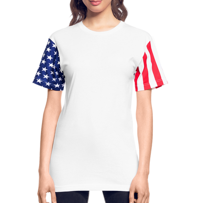 Customize Adult Stars & Stripes T-Shirt | LAT Code Five™ 3976 - white