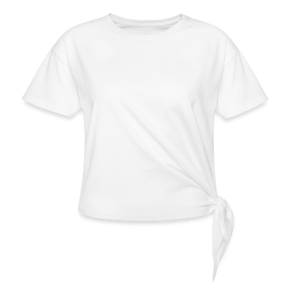 Customize Women's Knotted T-Shirt | Spreadshirt 1404 - white