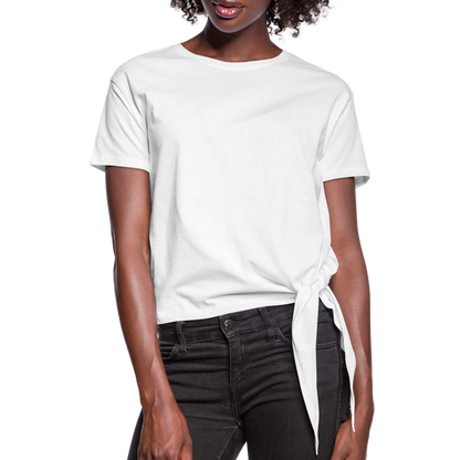 Customize Women's Knotted T-Shirt | Spreadshirt 1404 - white
