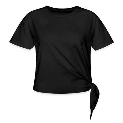 Customize Women's Knotted T-Shirt | Spreadshirt 1404 - black