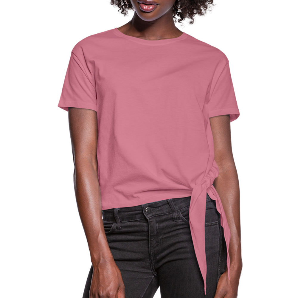 Customize Women's Knotted T-Shirt | Spreadshirt 1404 - mauve