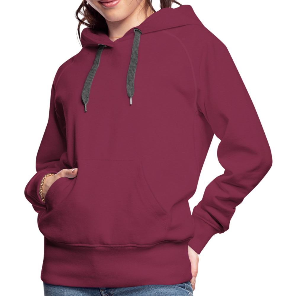 Customize Women’s Premium Hoodie | Spreadshirt 444 - burgundy