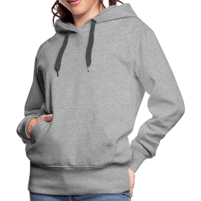 Customize Women’s Premium Hoodie | Spreadshirt 444 - heather grey