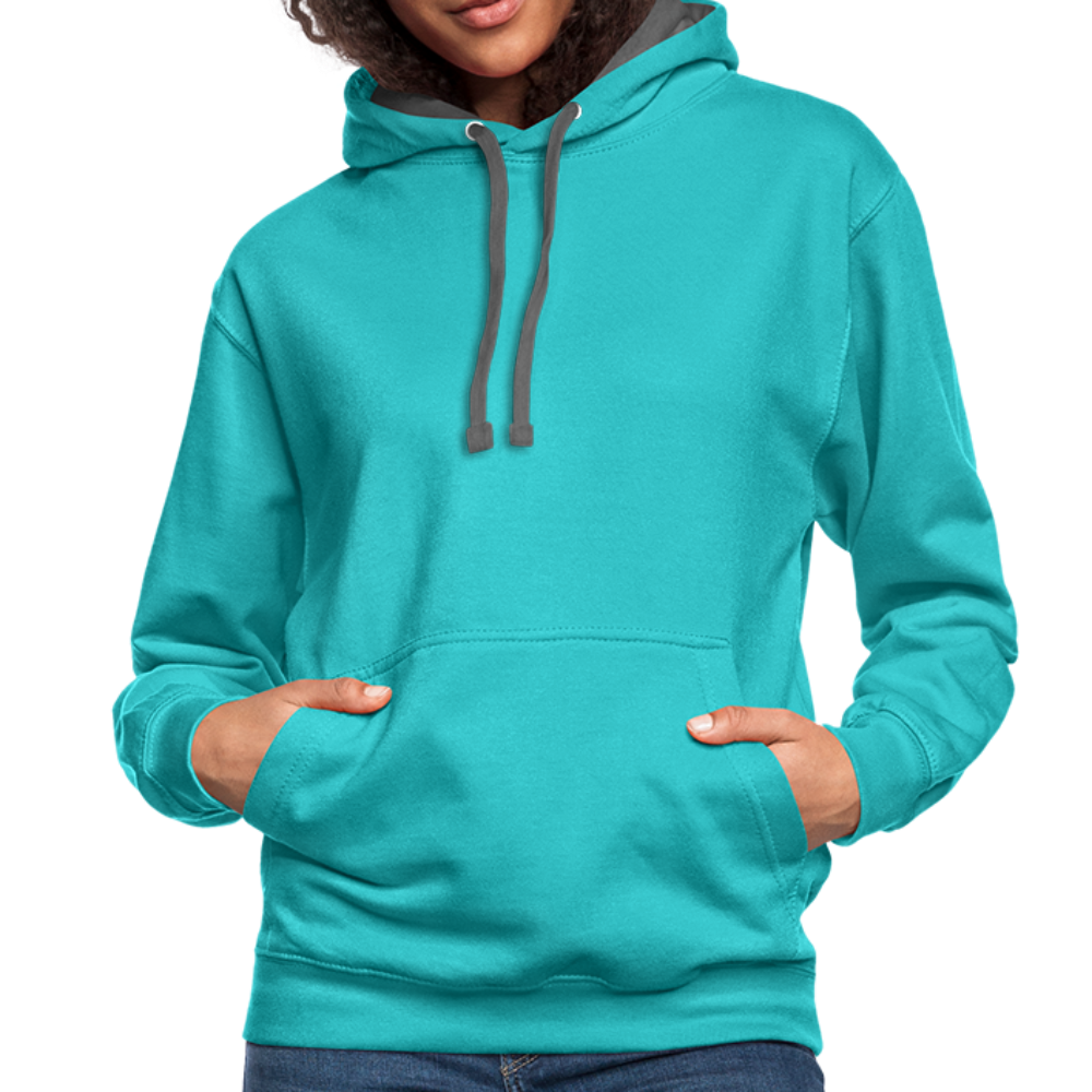 Customize Unisex SofSpun® Hooded Sweatshirt | Fruit of the Loom SF76R - scuba blue/asphalt