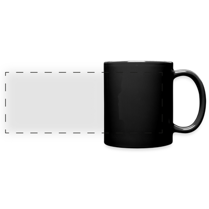 Customize 11oz Panoramic Black Ceramic Mug - black