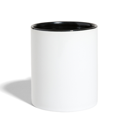 Customize 11oz Contract White Ceramic Mug - white/black