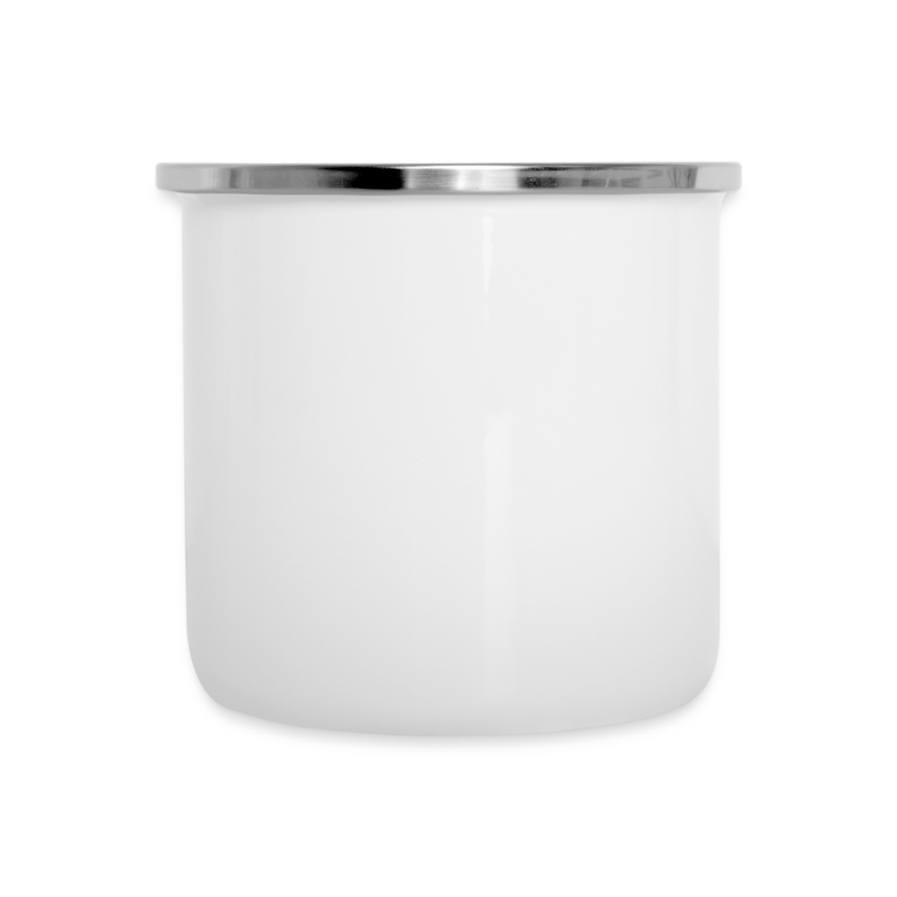Customize White Enamel Camper Mug - white