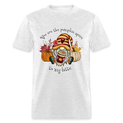 You Are The Pumpkin Spice To My Latte T-Shirt - light heather gray