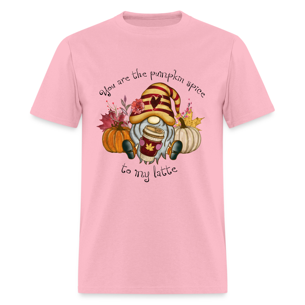 You Are The Pumpkin Spice To My Latte T-Shirt - pink